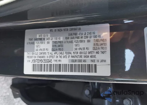 2019 Mazda Cx-5 Grand Touring z USA, uszkodzony, nr VIN JM3KFBDM5K0589945